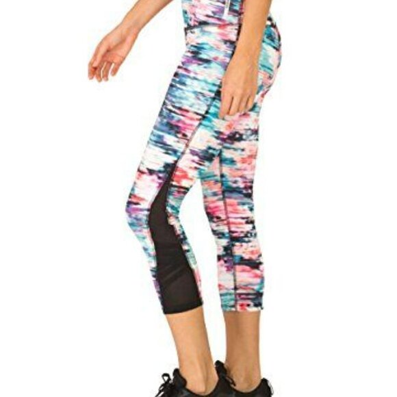 RBX Stratus Mesh Ankle Cropped Leggings - Picture 2 of 9